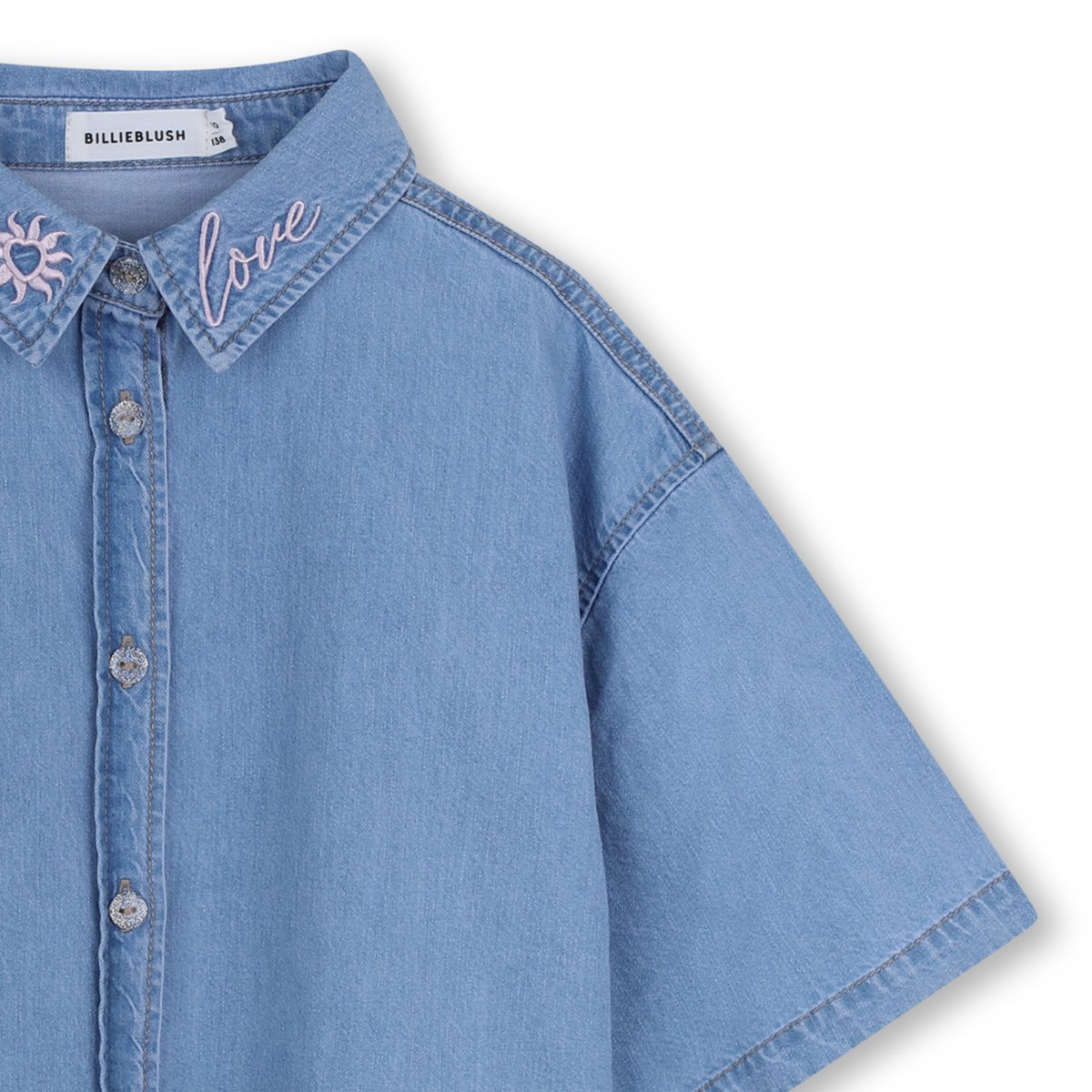 Chemise en denim léger denim light blue, BILLIEBLUSH