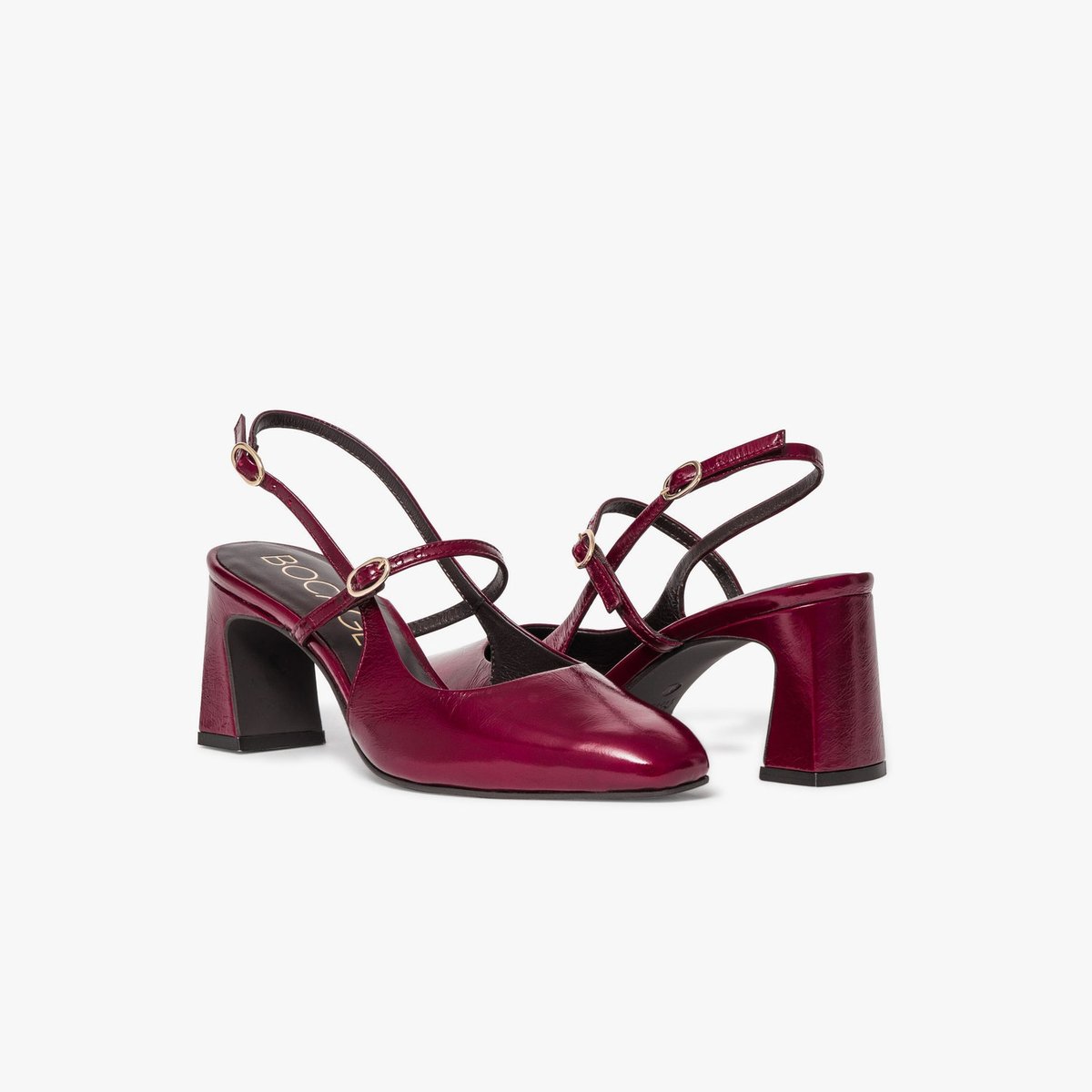 Escarpin en cuir DULCIE rouge cerise, BOCAGE