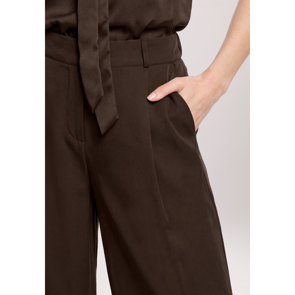 Pantalon à enfiler à élastique espresso brown, VERA MONT