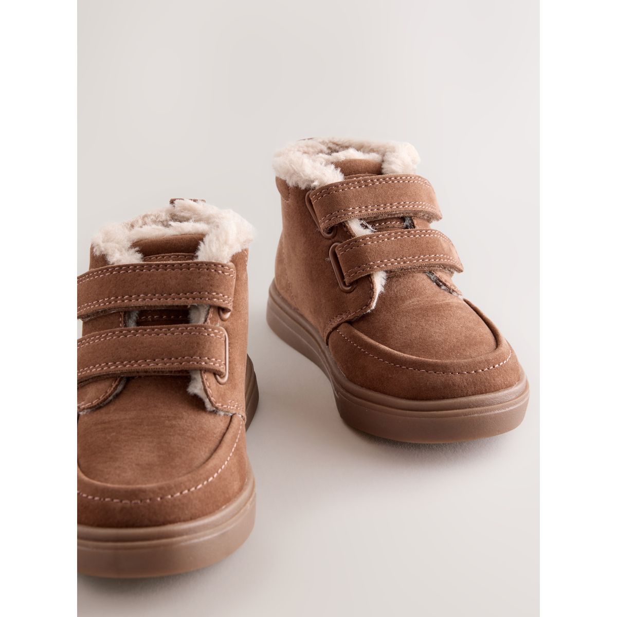 Bottes zippées et doublées marron fauve, NEXT