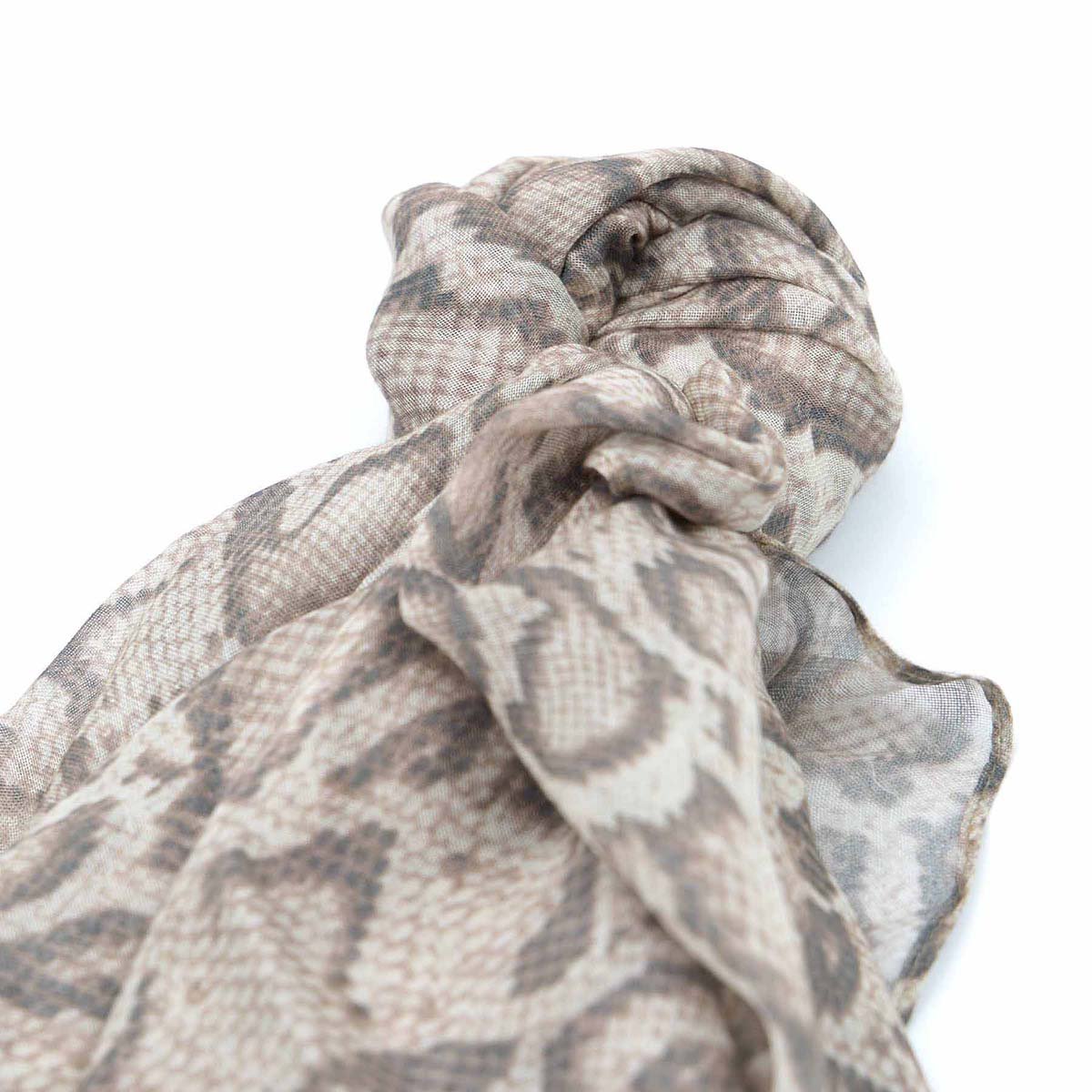 Foulard Gladys taupe, MISE AU GREEN