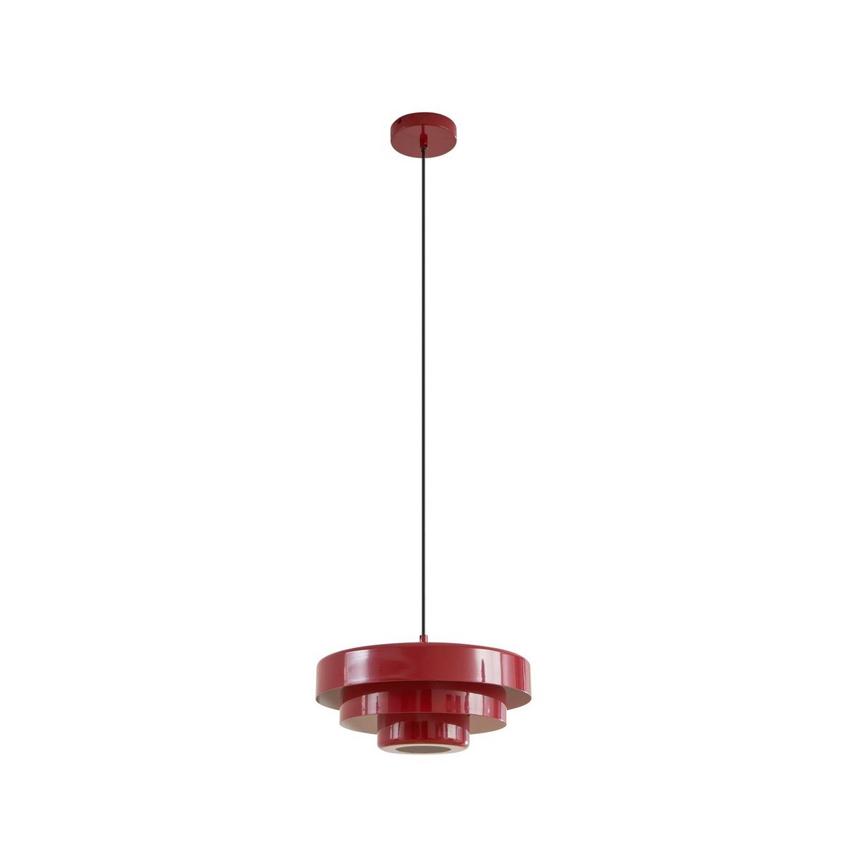 Suspension en métal vintage, Tivra rouge, LINDBY