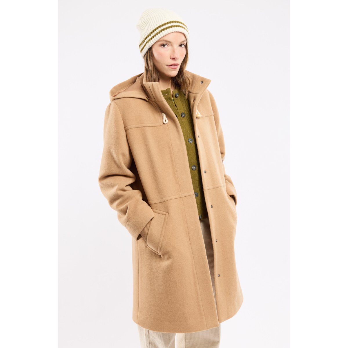 Duffle coat - drap de laine irish cream, ARMOR-LUX