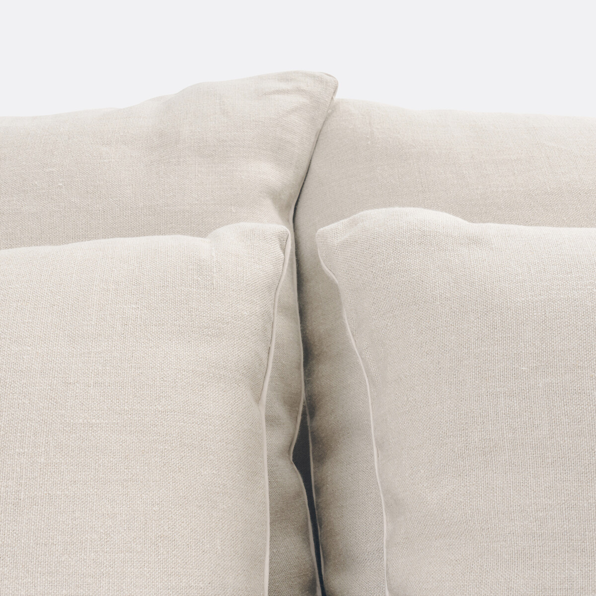 Banquette modulable, en lin et viscose, IVETE ivoire, LA REDOUTE INTERIEURS
