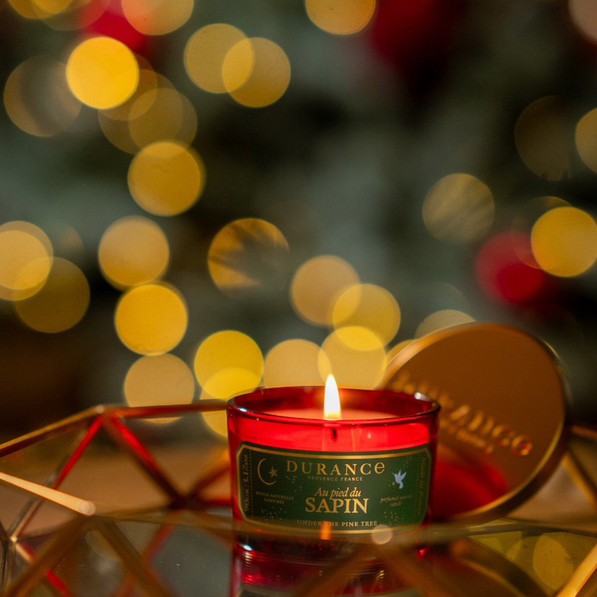 Petite Bougie Parfumée Au Pied du Sapin couleur unique, DURANCE