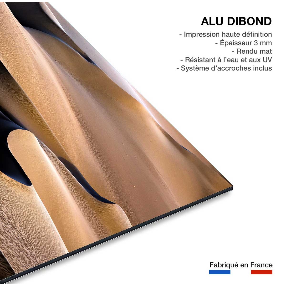 Tableau Vagues de sable tableau alu dibond, HEXOA