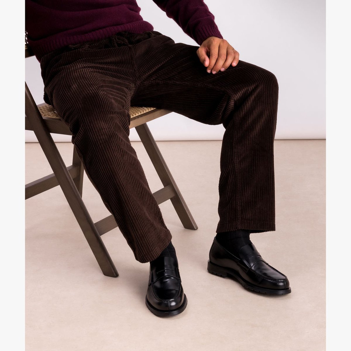 Mocassin en cuir MATTHIAS noir, BOCAGE