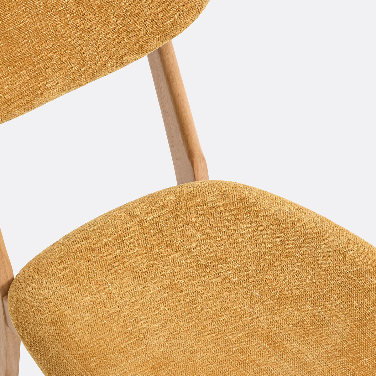 Chaise vintage, Selyn jaune, LA REDOUTE INTERIEURS
