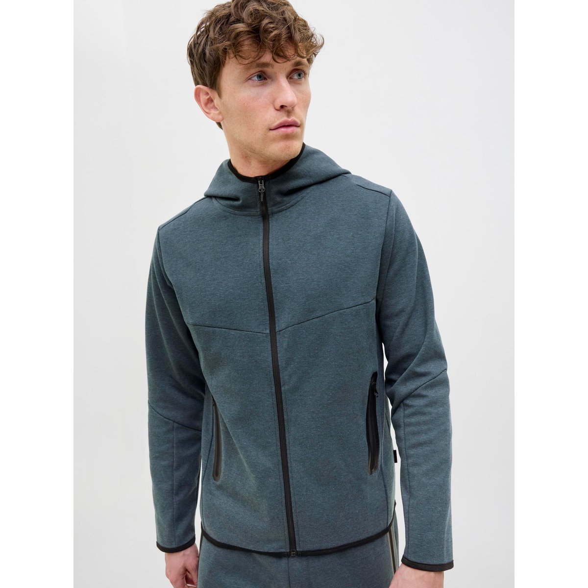 Sweat À Capuche Zippé navy blazer, JACK & JONES
