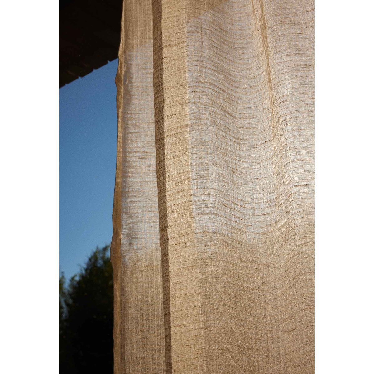 Rideau en voile de lin gris naturel, GABRIELLE PARIS