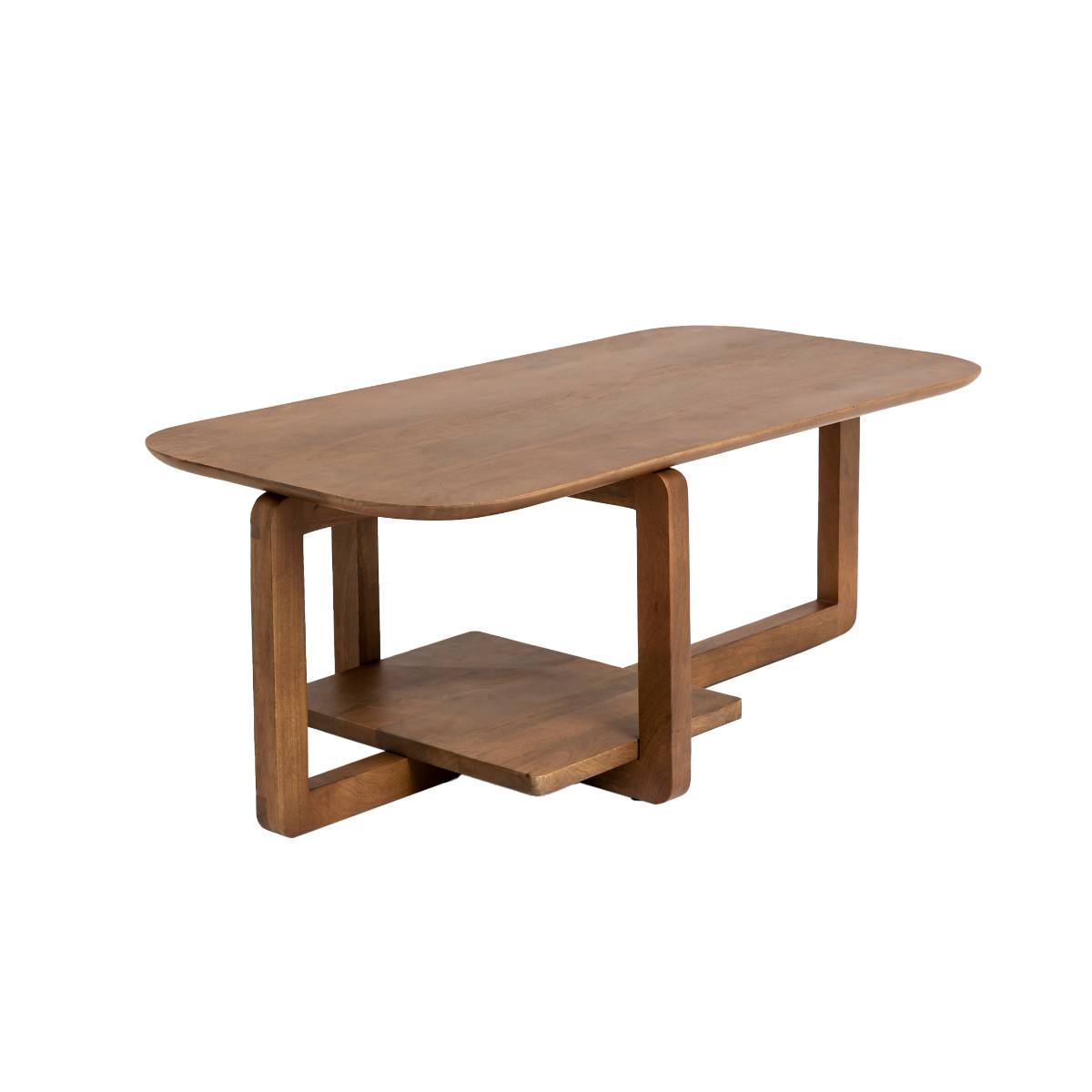 Table basse en bois de manguier ZOLA bois foncé, MADE IN MEUBLES