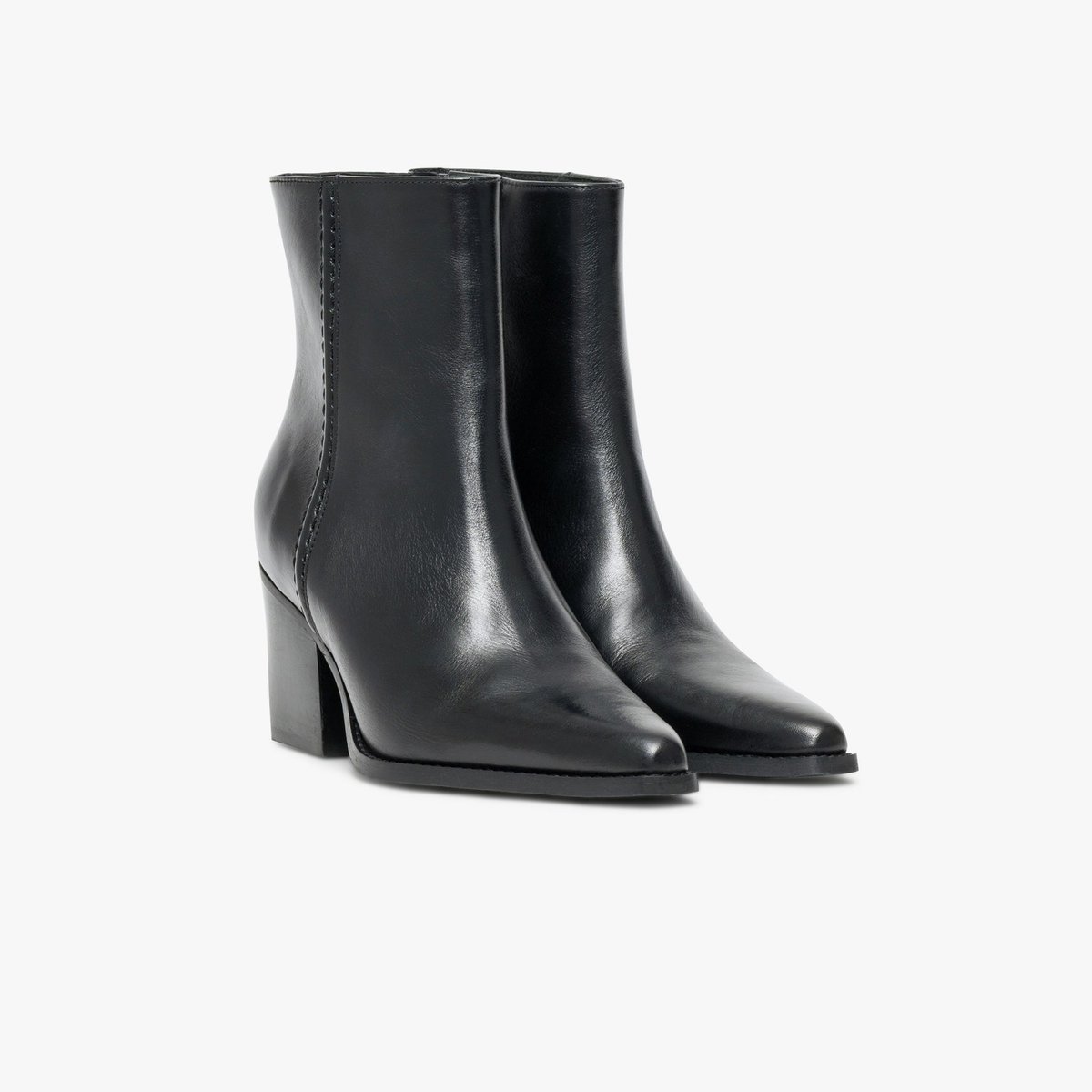 Boots À Talon en cuir THAIS noir, BOCAGE