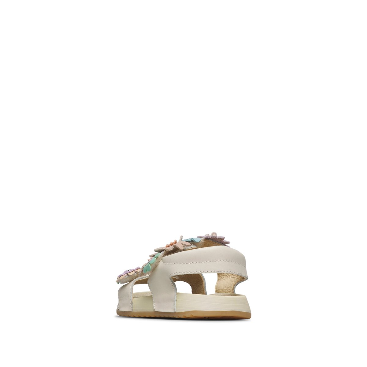 Sandales en cuir avec des fleurs appliquées NUMEES 2. blanc-, NATURINO