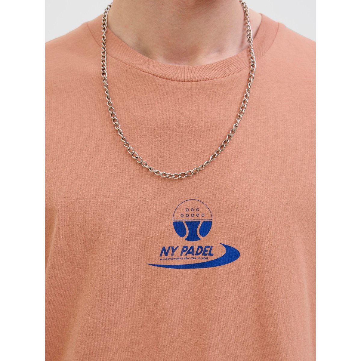 T-Shirt rose - dusty coral, JACK & JONES