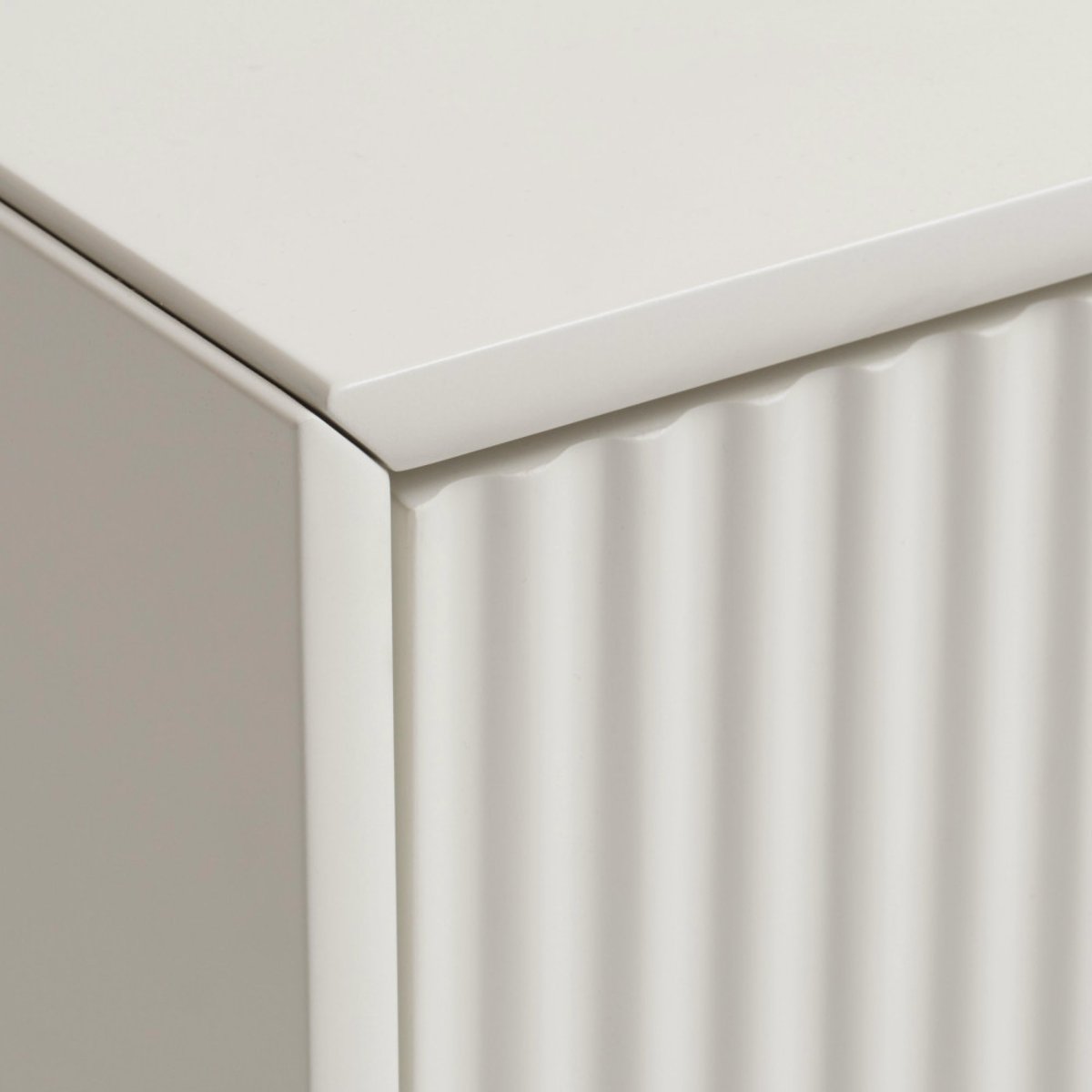 Meuble TV 2 portes 1 tiroir en bois et métal L140cm- JURA grège, DRAWER