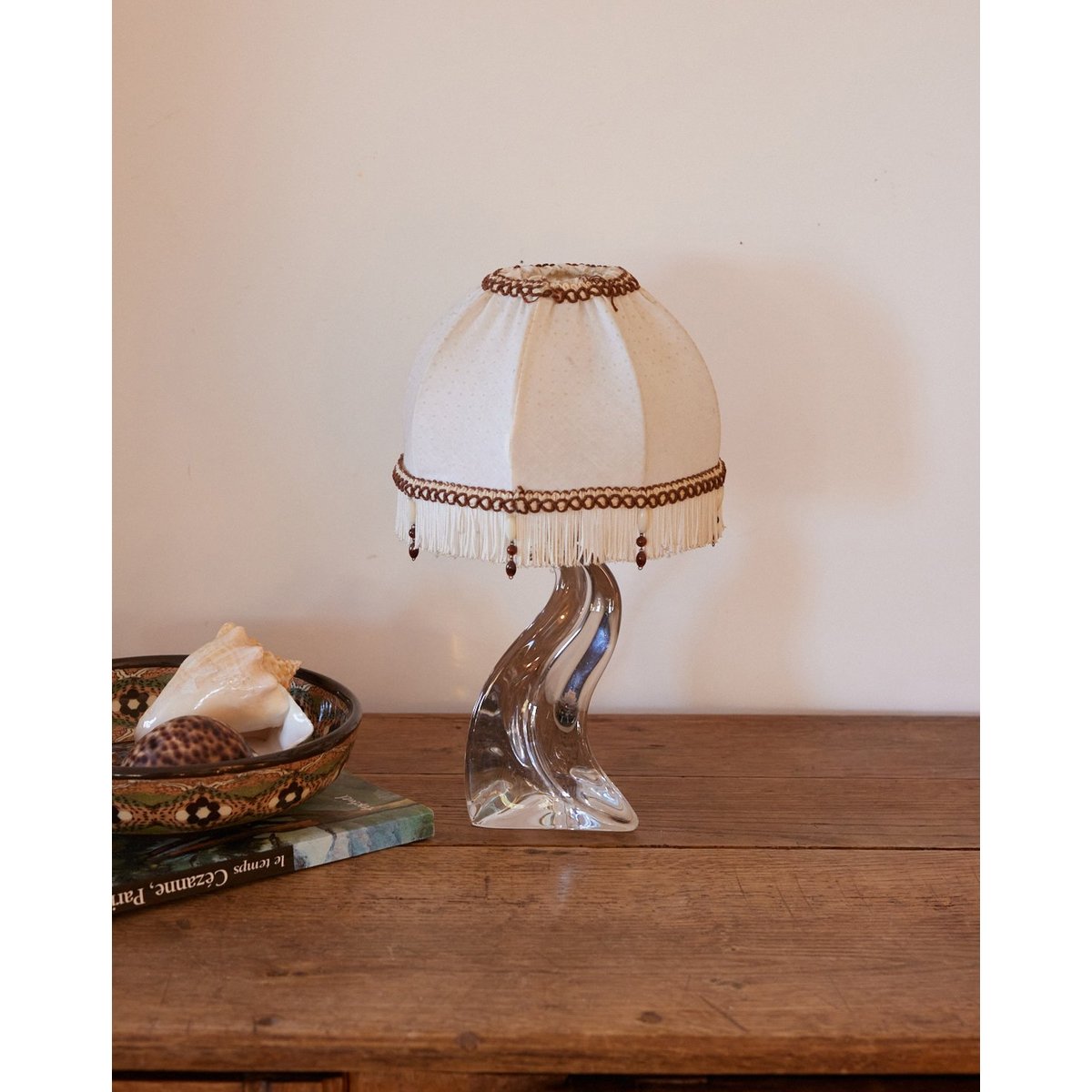 Petite lampe en cristal vintage  Julia N°1063 - Bon état transparent, DEBONGOUT