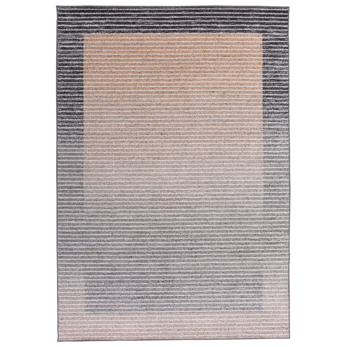 Tapis salon Florentine tufté main épais naturel marron, GINO FALCONE