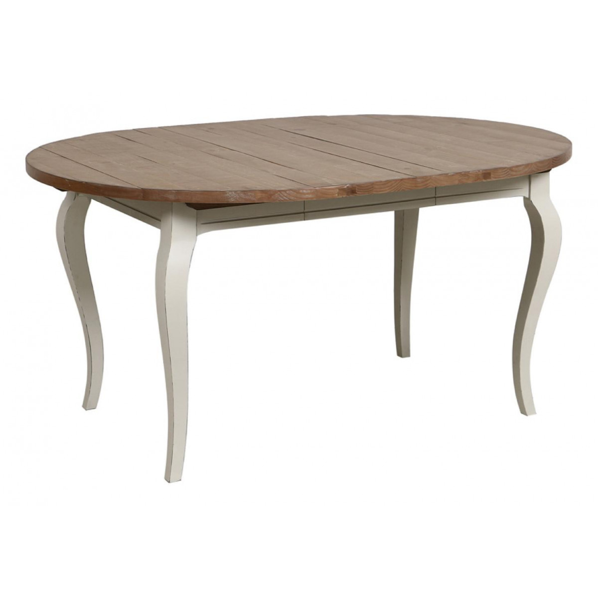 Table ronde extensible - PROVENCE blanc, INTERIOR'S