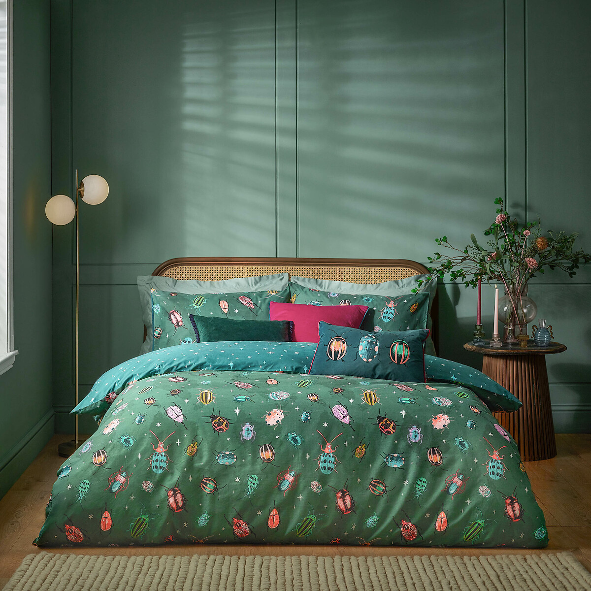 Beetalis Duvet Cover and Pillowcase Set emerald, FURN.