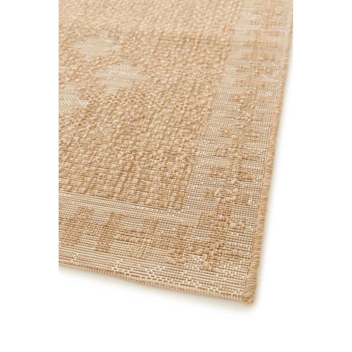 Tapis design aspect jute intérieur extérieur ARID beige sable, AFK LIVING