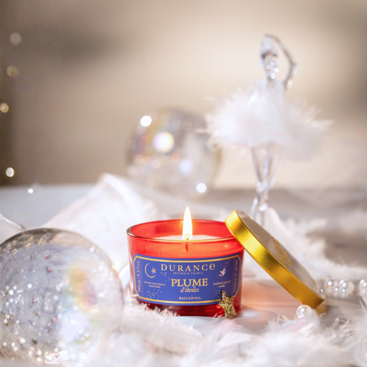Petite Bougie Parfumée Plume d'Étoiles couleur unique, DURANCE