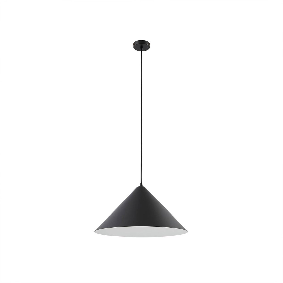 Suspension en métal moderne, Clarine noir, LINDBY