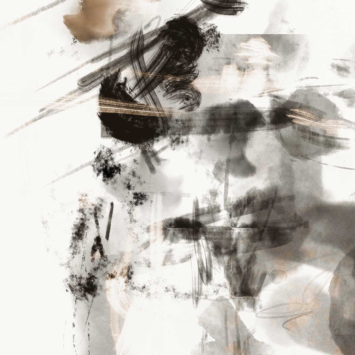 Tableau abstraite Chaos sauvage tableau alu dibond, HEXOA