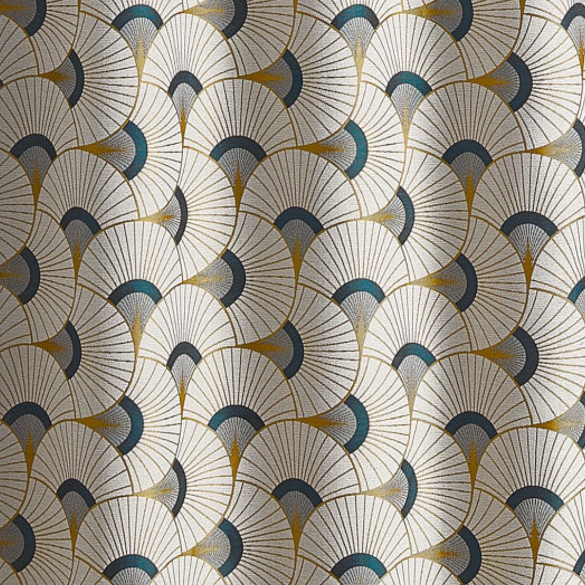 Rideau d'ameublement en jacquard - QABANE jaune ocre, HOME MAISON