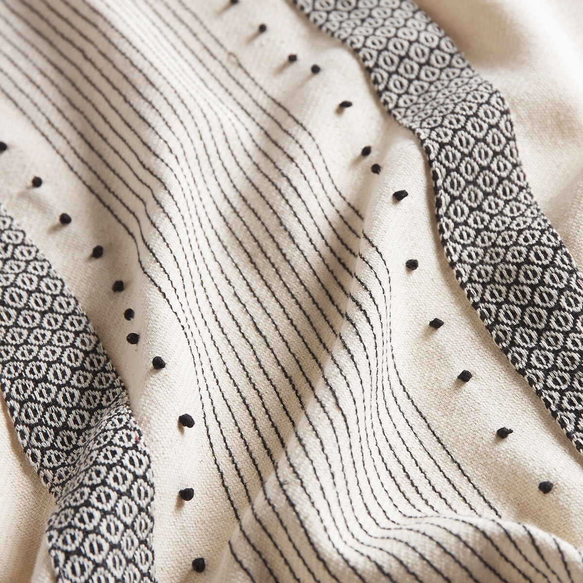 Plaid écru PARFETO ecru, LA REDOUTE INTERIEURS