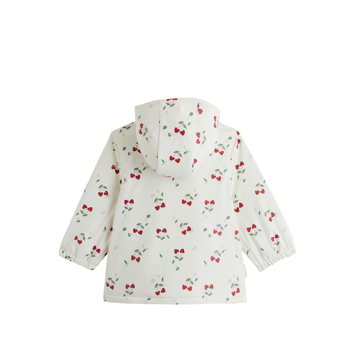 Manteau enfant imperméable doublé sherpa avec capuche Louise ecru, PETIT BEGUIN
