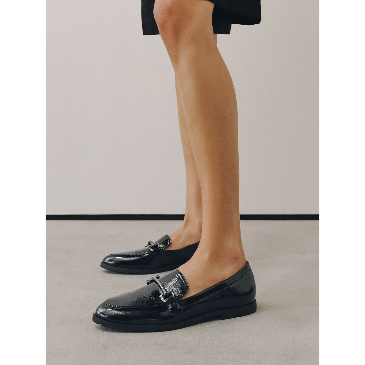 Mocassins à détails métalliques noir, NEXT