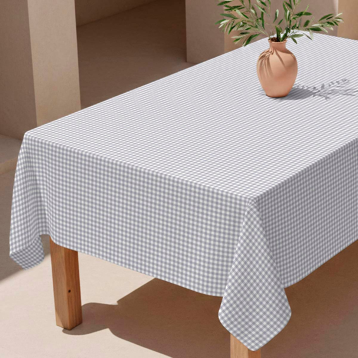 Nappe anti-taches Medina gris - 100% coton - gris, NAF NAF HOME