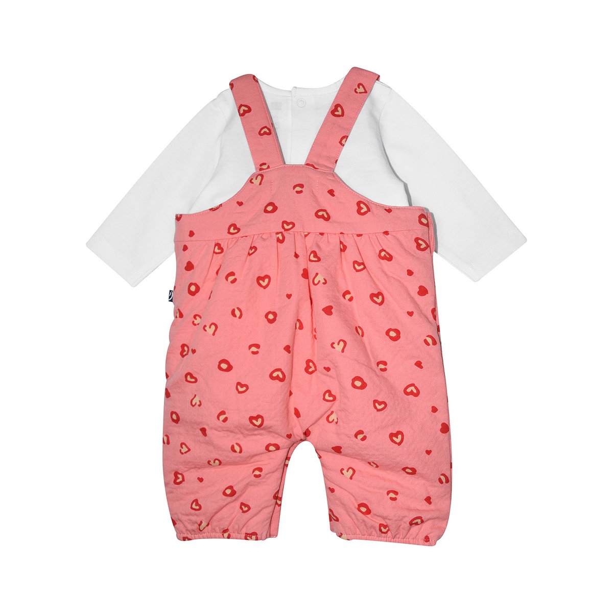 Tshirt salopette rosie long naissance rose, SUCRE D'ORGE
