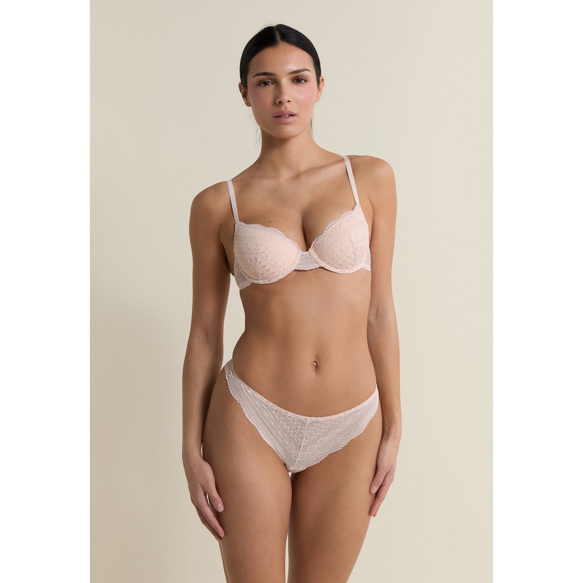 Soutien Gorge ampliforme n° 4 Idole rose poudre, ETAM