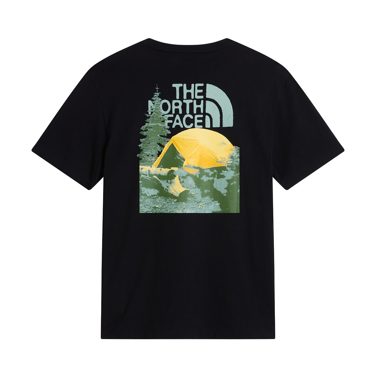 Back Print Short Sleeve T-Shirt black, THE NORTH FACE