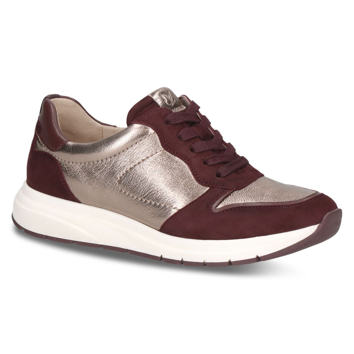 Basket en cuir violet violet raisin, CAPRICE