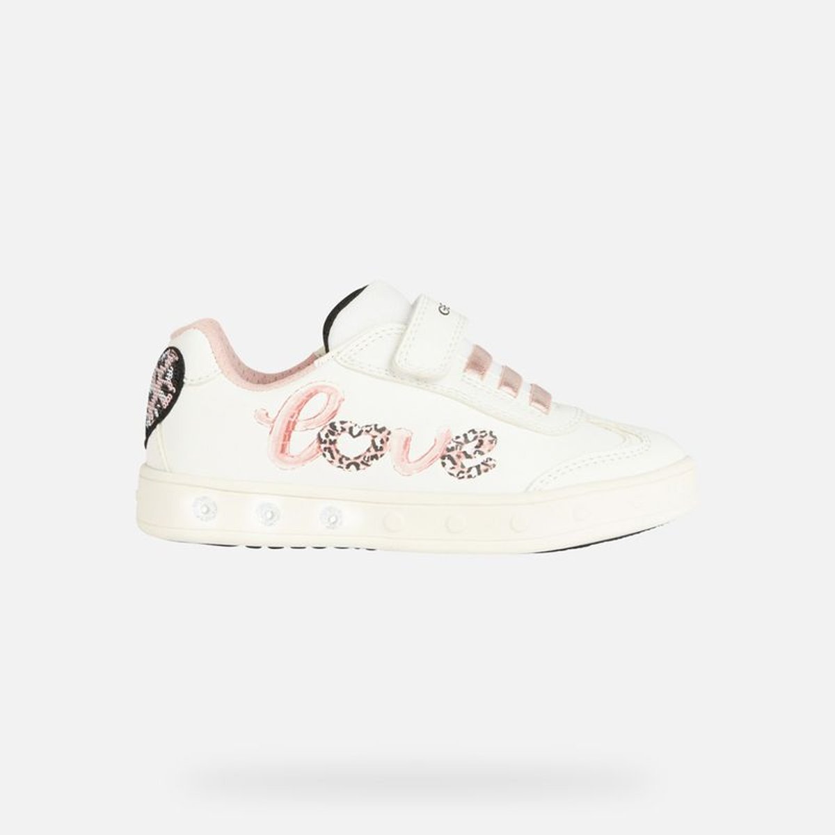 Baskets  J SKYLIN blanc/rose clair, GEOX