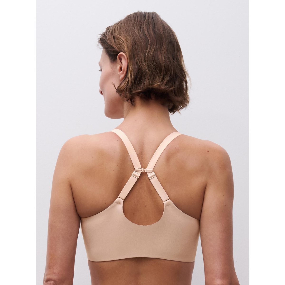 Soutien-gorge moulé emboîtant ouverture devant NORAH beige doré, CHANTELLE