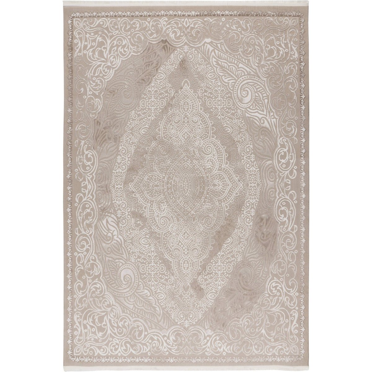 Tapis d'intérieur rectangulaire beige sable ivoire ton sur ton, ARTE ESPINA