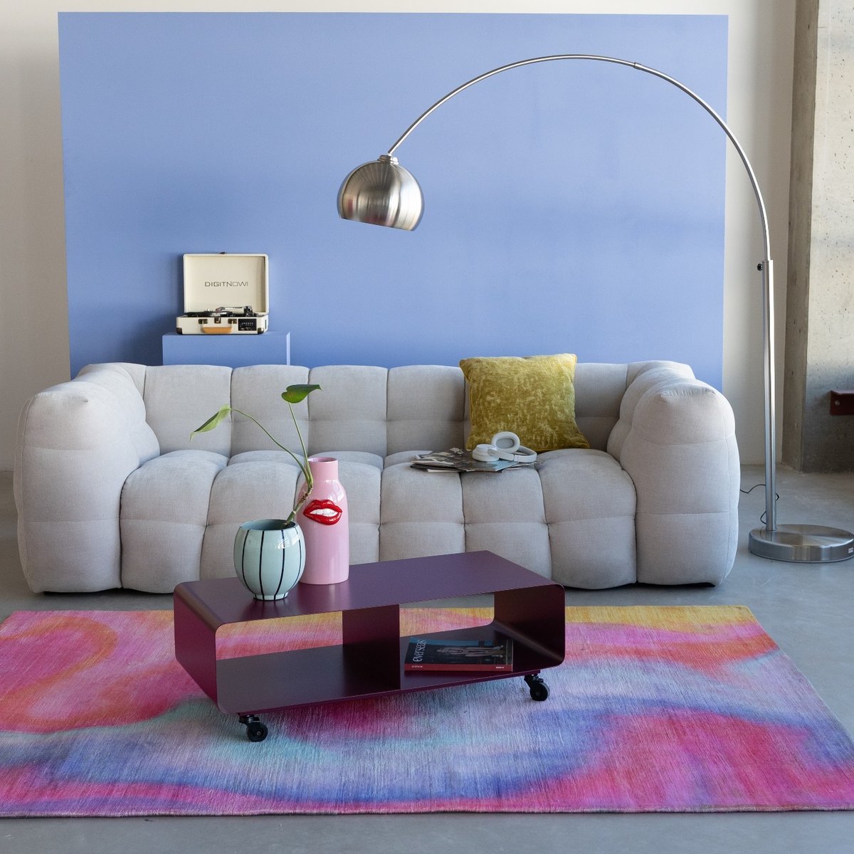 Tapis en polyester, HOLI multicolore, KARE DESIGN