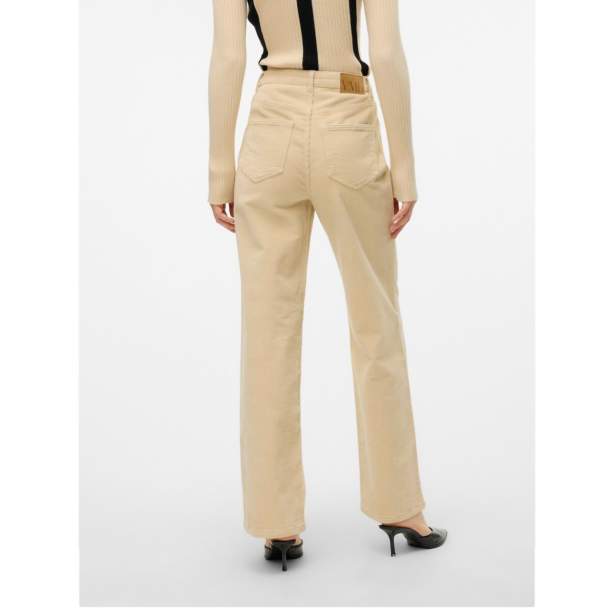 Pantaloni larghi beige, VERO MODA
