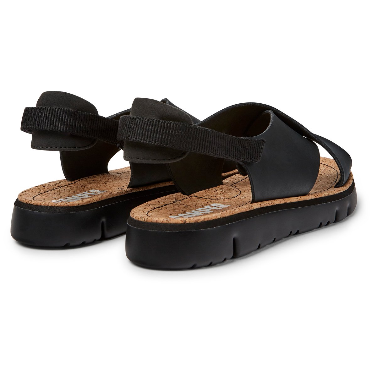 Sandales Oruga cuir noir, CAMPER