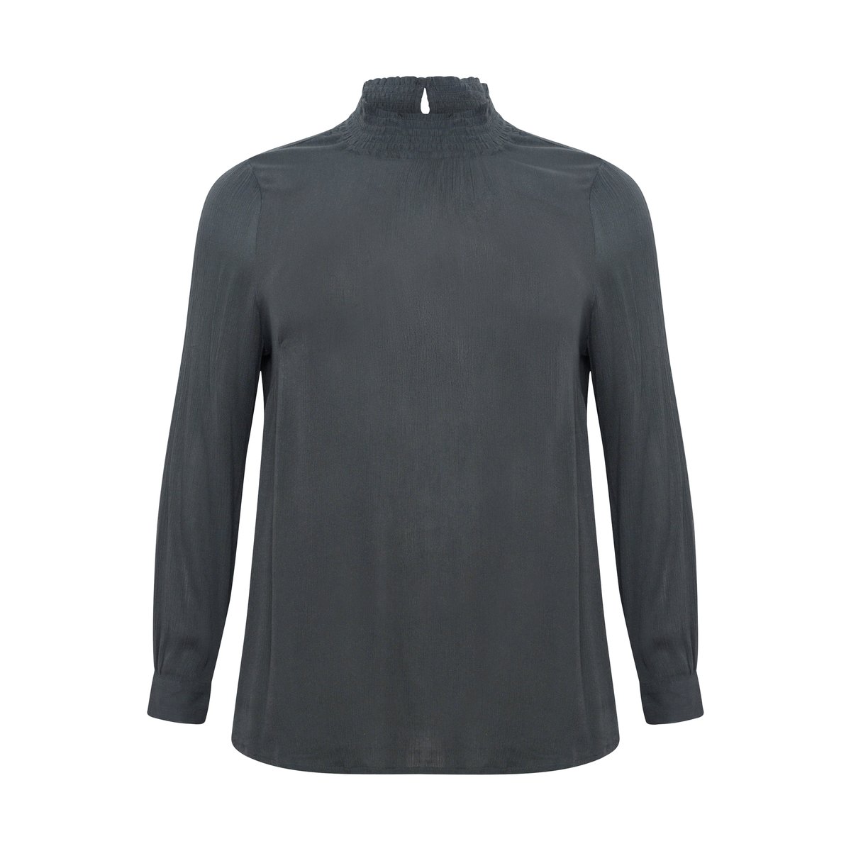 Blouse à manches longues noir black oyster, KAFFE CURVE