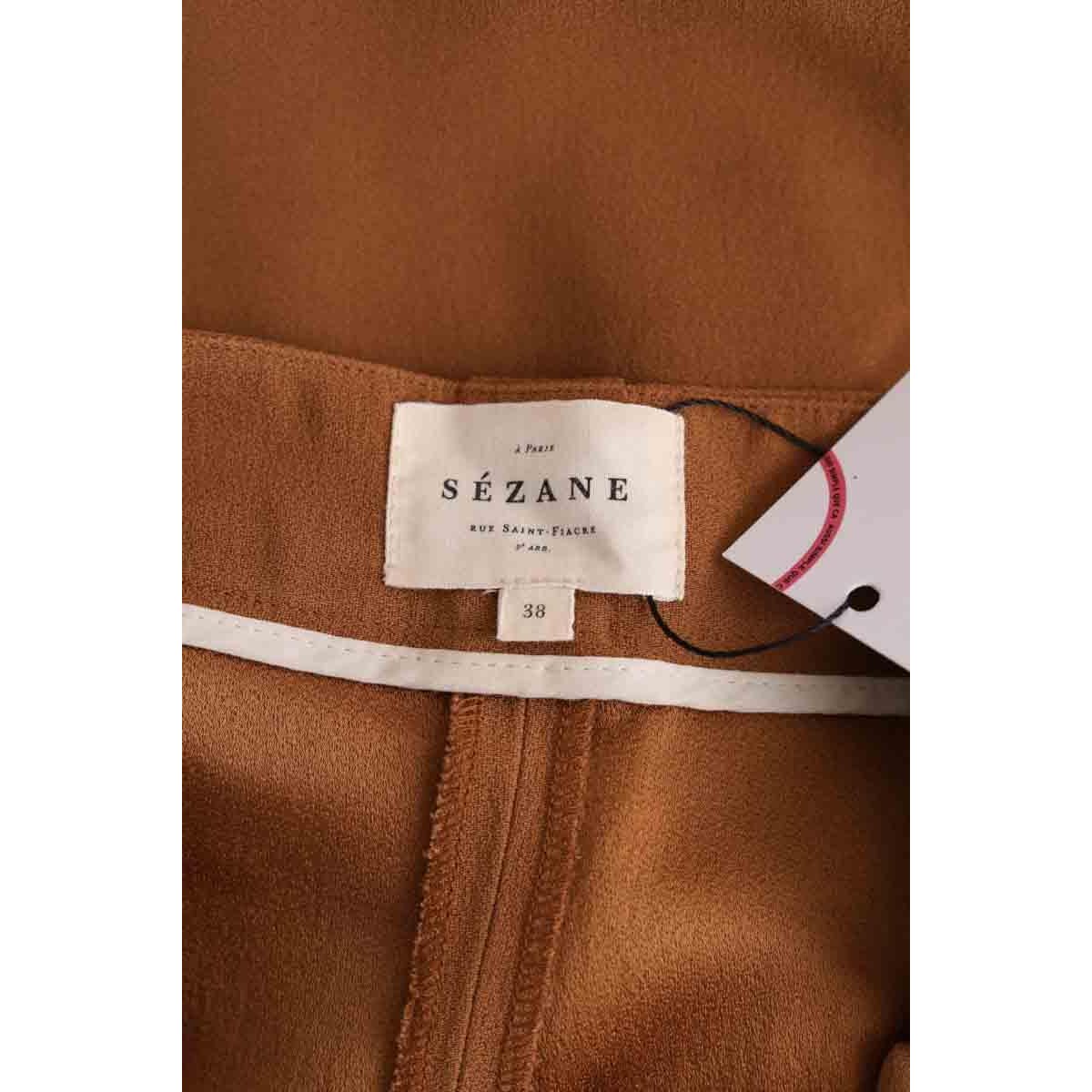 Pantalon large - Très Bon État camel, SEZANE