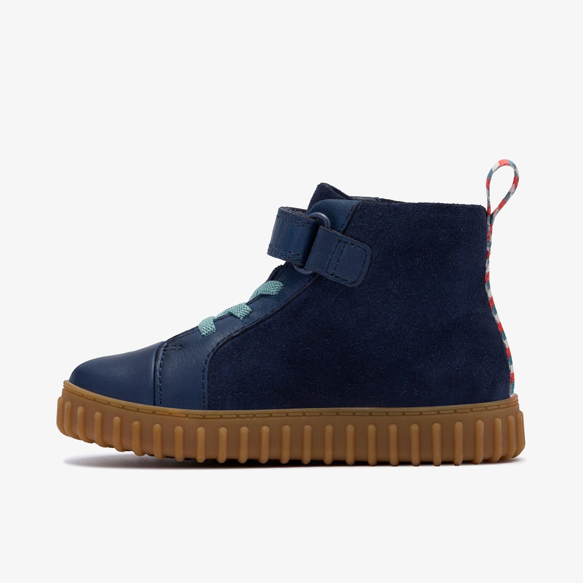 Boots Suède Coupe Large COVE KIND T bleu, CLARKS