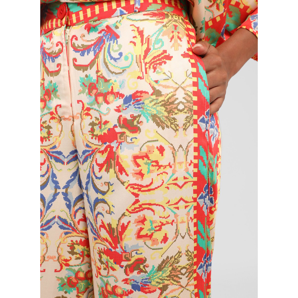 Pantalon ROSSANA merida ecru, AN'GE