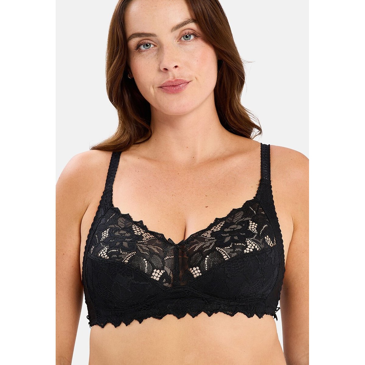 Soutien-gorge sans armatures COTON D'ARUM noir, SANS COMPLEXE