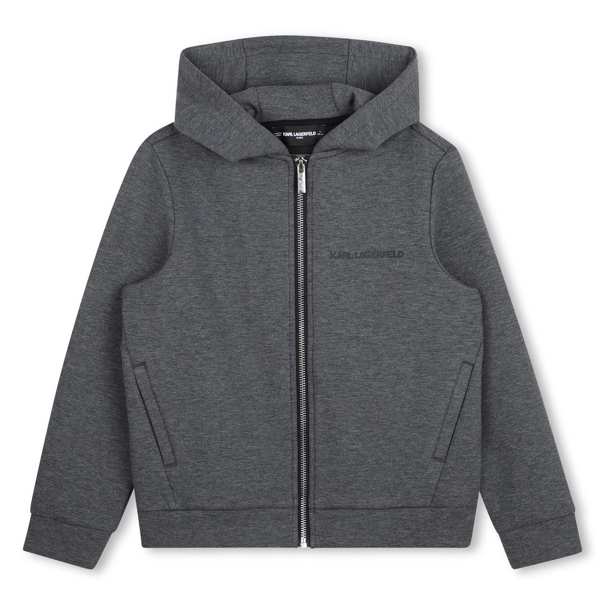 Sweat à capuche gris fonce chine, KARL LAGERFELD KIDS