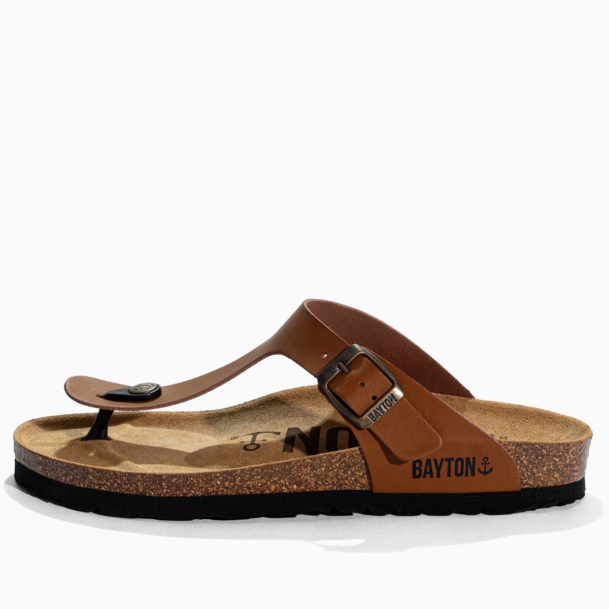 Tongs MERCURE marron, BAYTON
