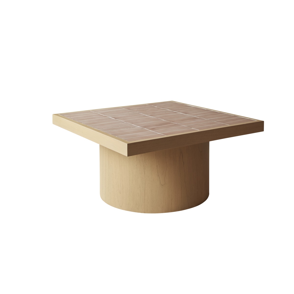 Table basse en mindi et céramique KAREL naturel, TIKAMOON